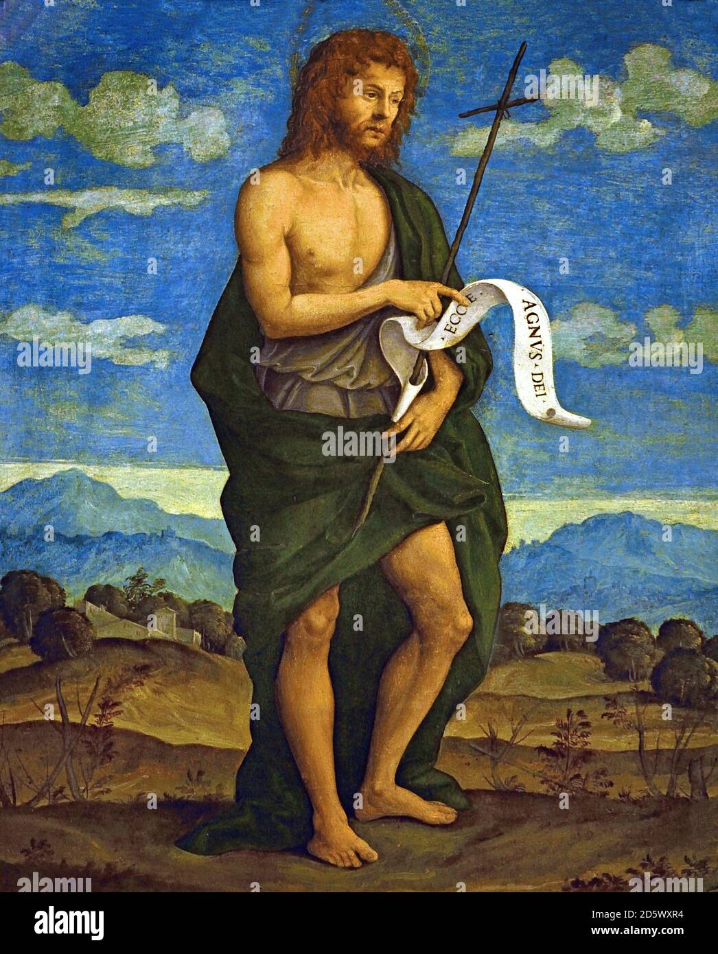 Johannes der Täufer 1540 von Girolamo da Santacroce 1480-1556 Italienisch, Italien, Stockfoto
