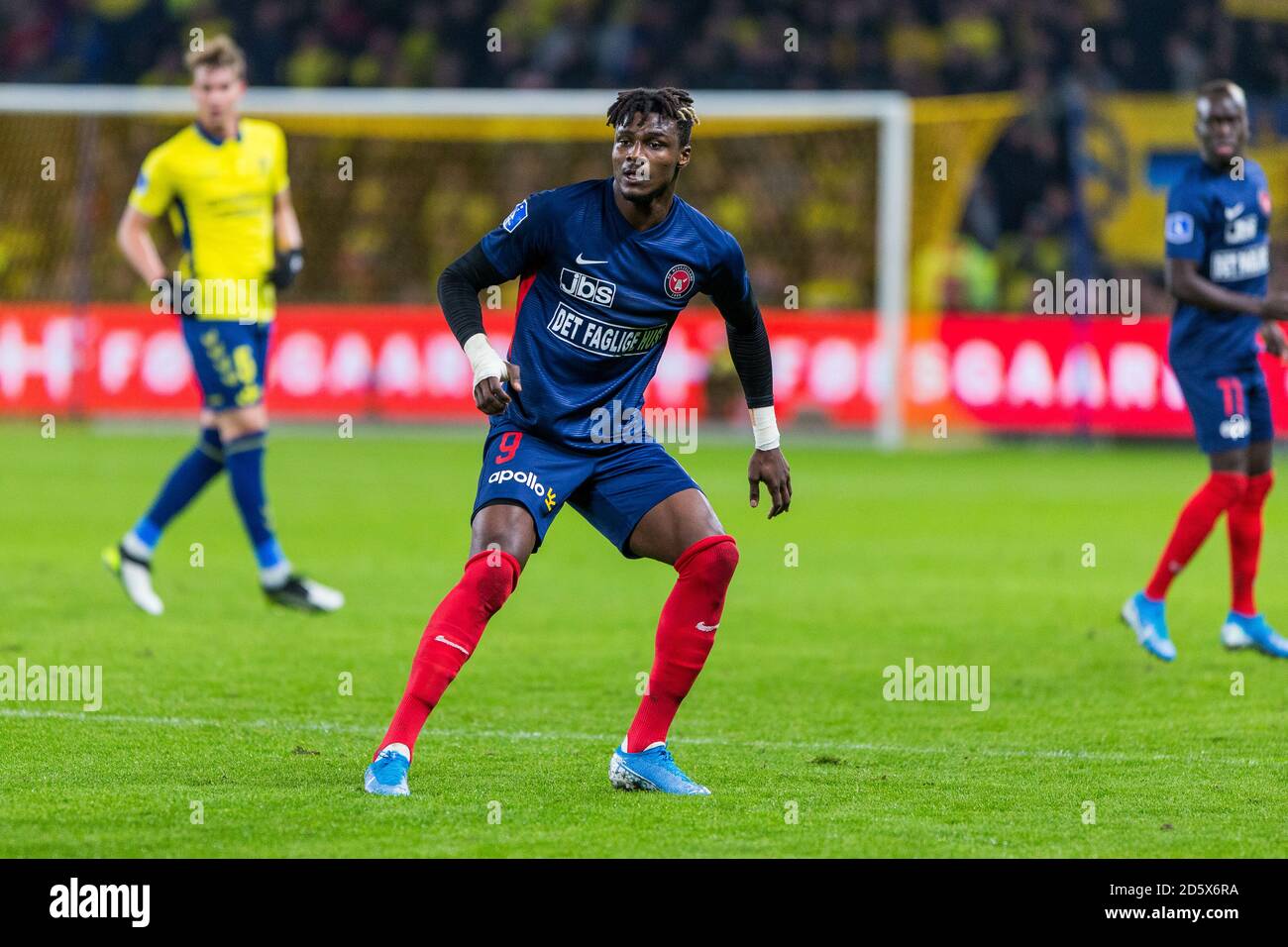 Brondby, Dänemark. Dezember 2019. Sory Kaba (9) des FC Midtjylland während des 3F Superliga-Spiels zwischen Broendby IF und des FC Midtjylland im Brondby Stadium. (Foto: Gonzales Photo - Thomas Rasmussen). Stockfoto