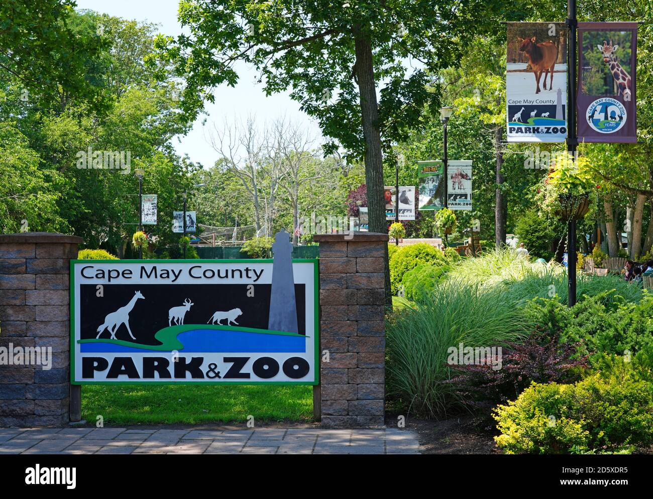 CAPE MAY COUNTY, NJ-21 JUL 2020- Blick auf den Cape May County Park & Zoo, einen zoologischen Park in Cape May County, New Jersey, auf dem Jersey Shor Stockfoto