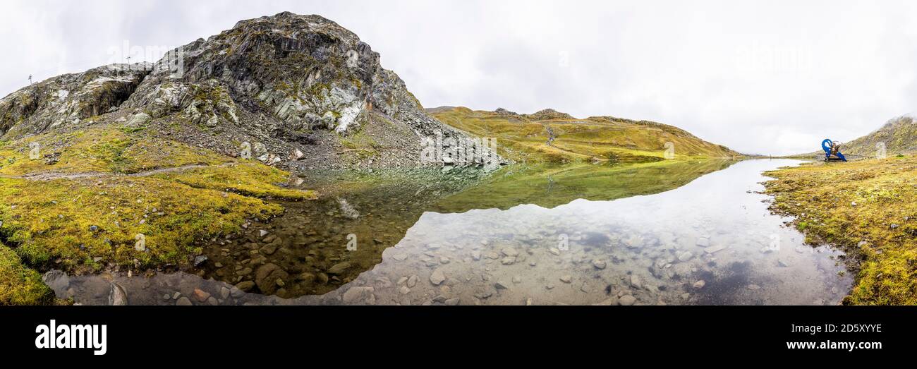 Österreich, Tirol, Kaunertaler Tal Weißsee See Stockfoto