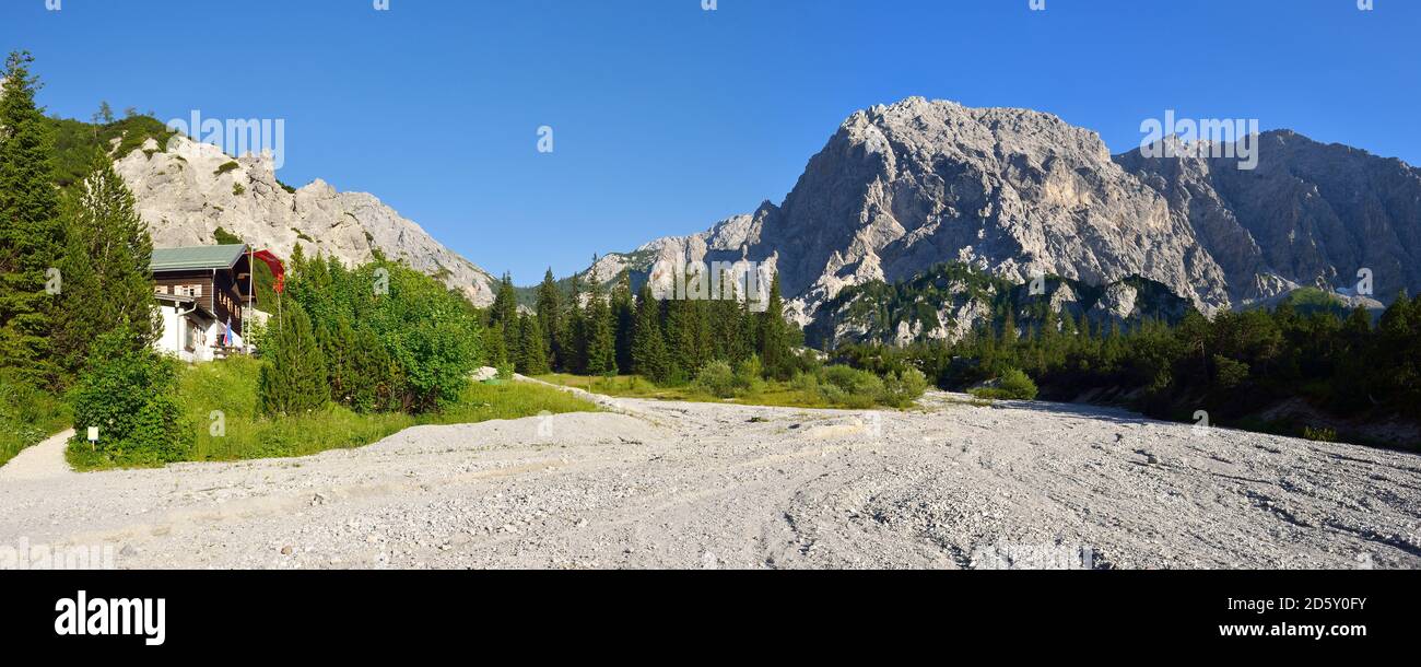 Deutschland, Bayern, Nationalpark Berchtesgaden, Wimbach Gries Hütte bei Trischuebel Pass Stockfoto