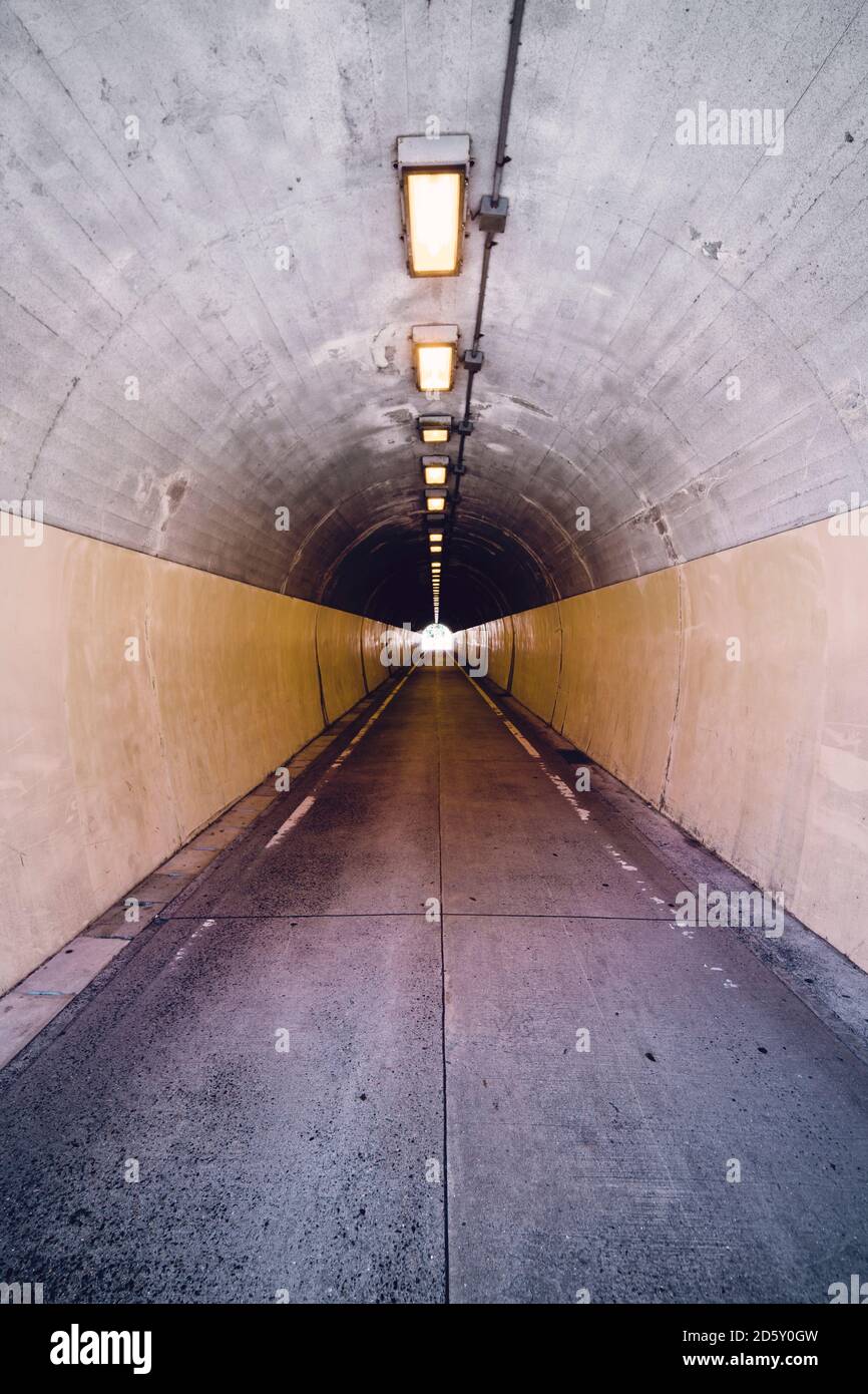Japan, Kurashiki, in einem leeren tunnel Stockfoto