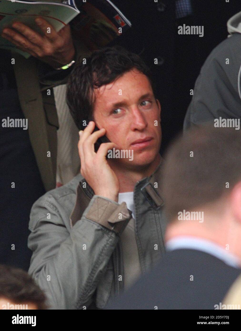 Liverpools Robbie Fowler in den Tribünen Stockfoto