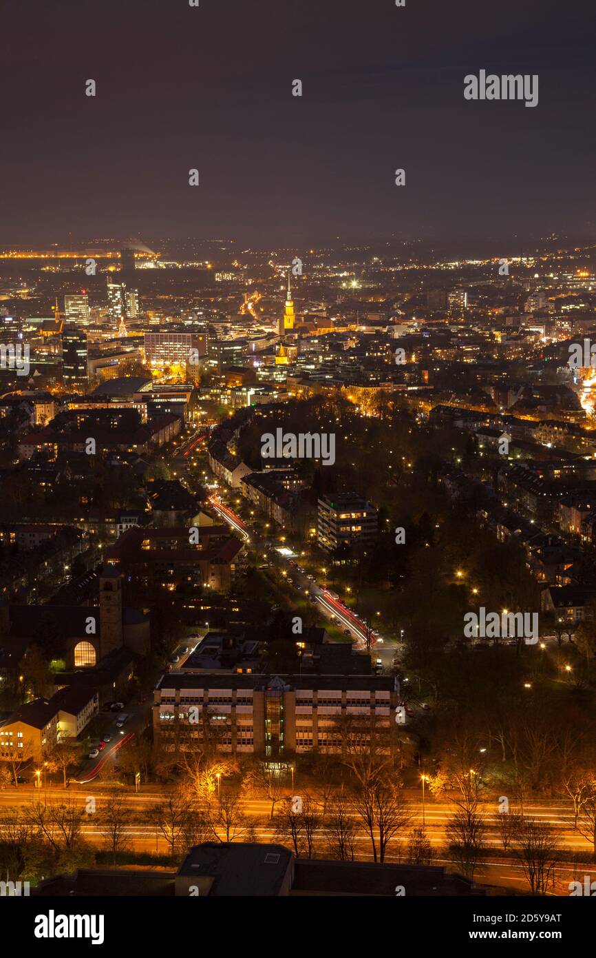 Deutschland, Dortmund, Blick vom Fernsehturm zum Stadtzentrum Stockfoto Deutschland, Dortmund, Blick vom Fernsehturm zum Stadtzentrum Stockfoto