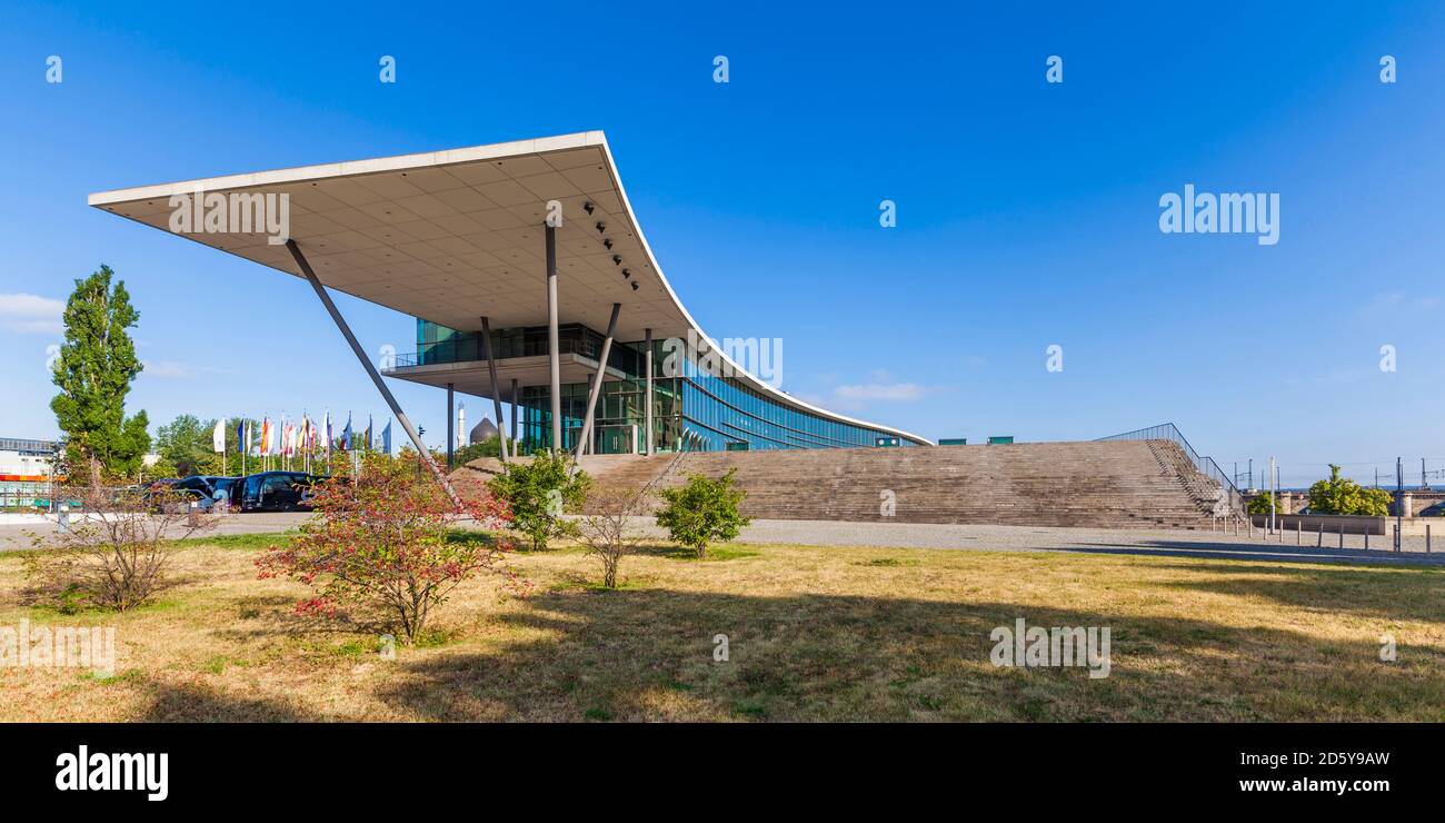 Deutschland, Dresden, Neue Terrasse, Internationales Kongresszentrum Stockfoto