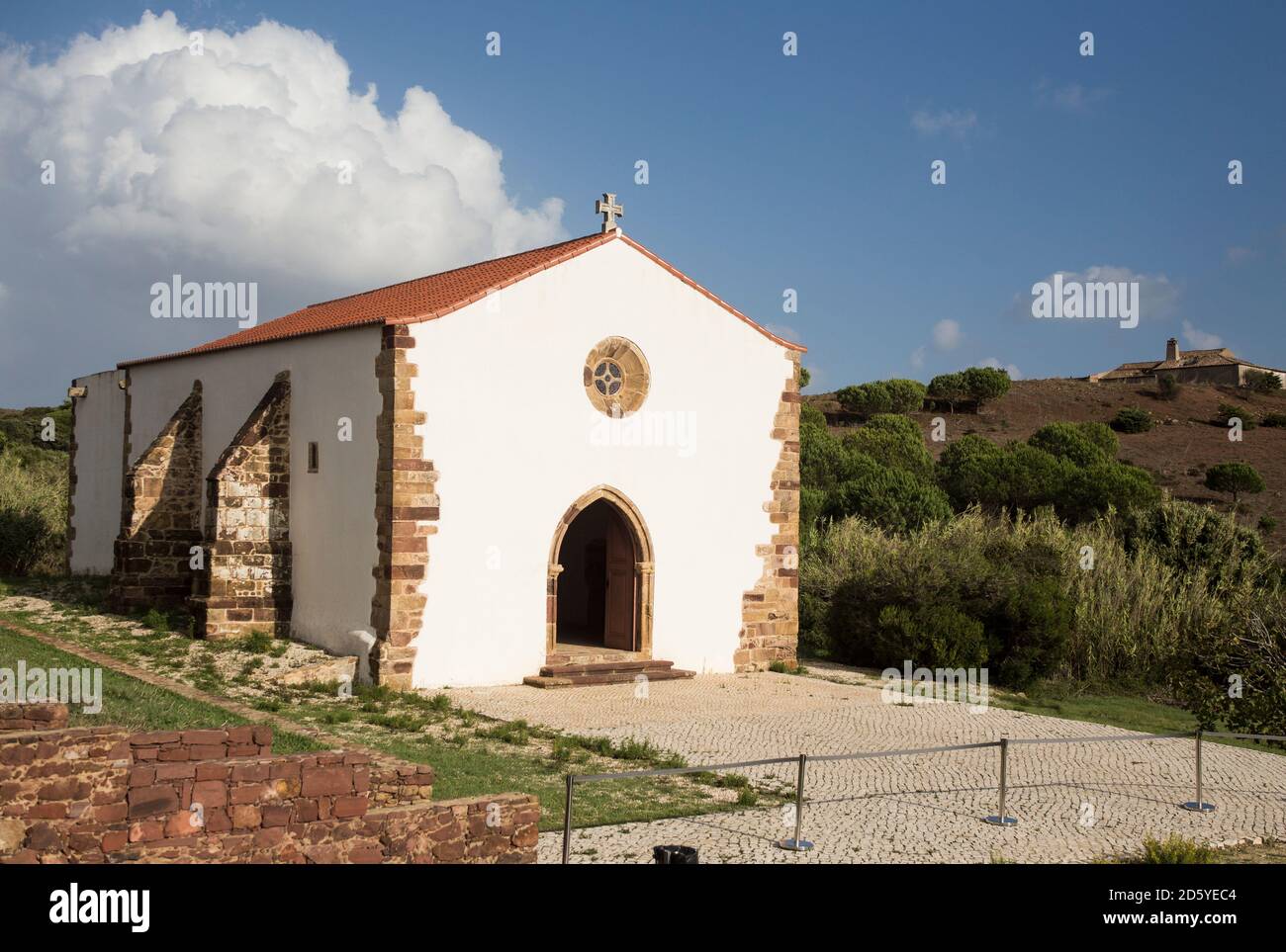 Portugal, Algarve, Vila do Bispo, Templerkirche Guadalupe Stockfoto