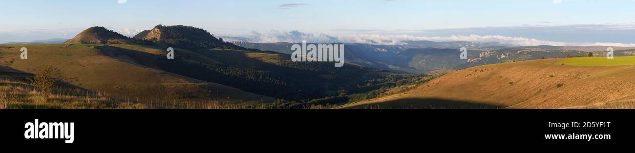 Frankreich, Mont Lozere, Cevennen-Nationalpark, Panorama Stockfoto