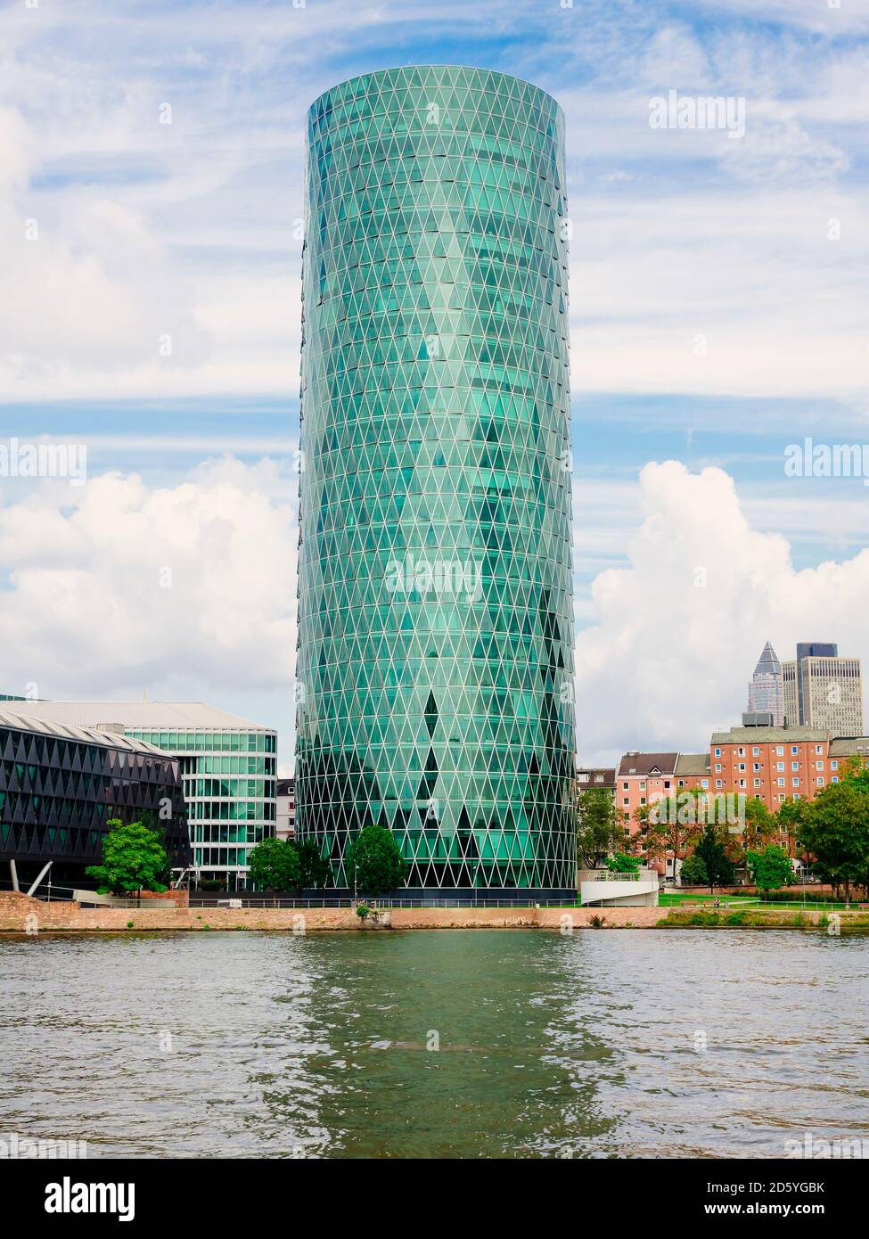 Deutschland, Frankfurt, Westhafen Tower Stockfoto