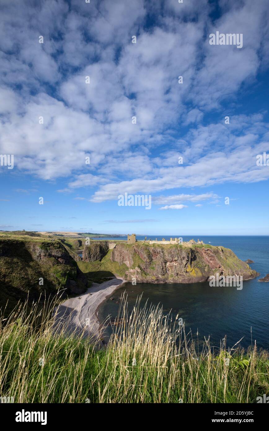 Vereinigtes Königreich, England, Schottland, Aberdeenshire, Stonehaven Dunnottar Castle an Nordseeküste Stockfoto