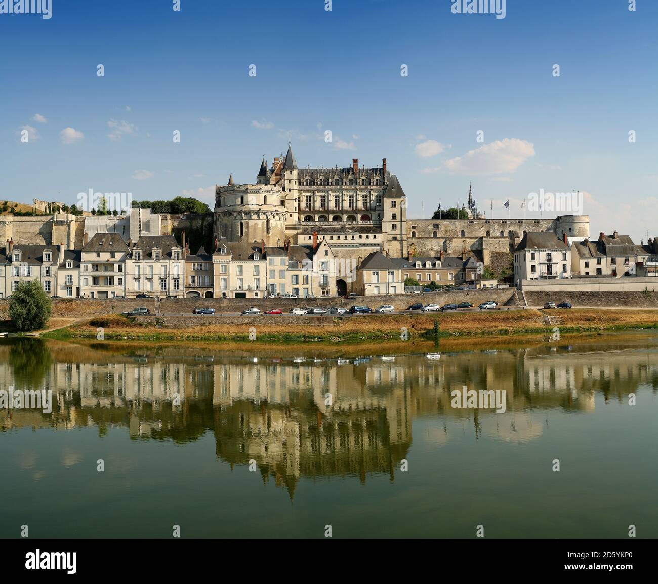 Frankreich, Amboise, Blick zum Chateau d ' Amboise Stockfoto