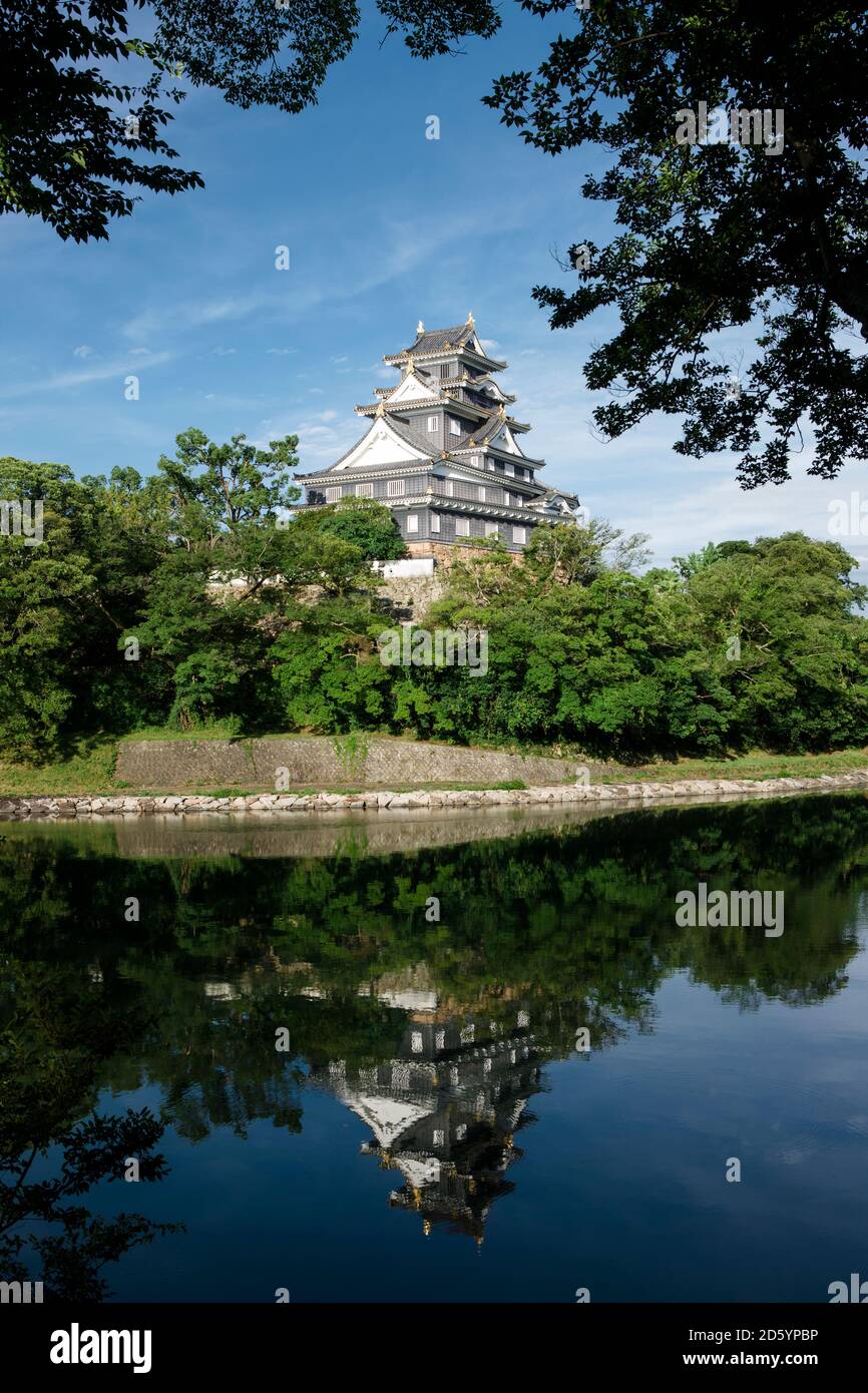 Ansicht der Japan, Okayama, Okayama Castle Stockfoto