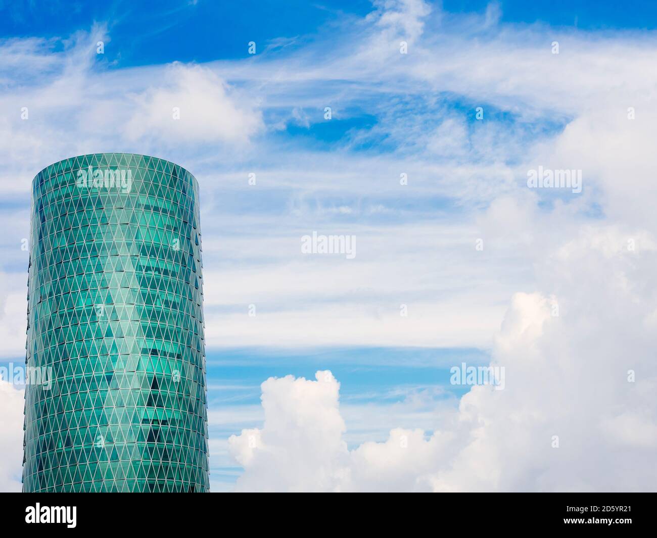 Deutschland, Frankfurt, Westhafen Tower Stockfoto