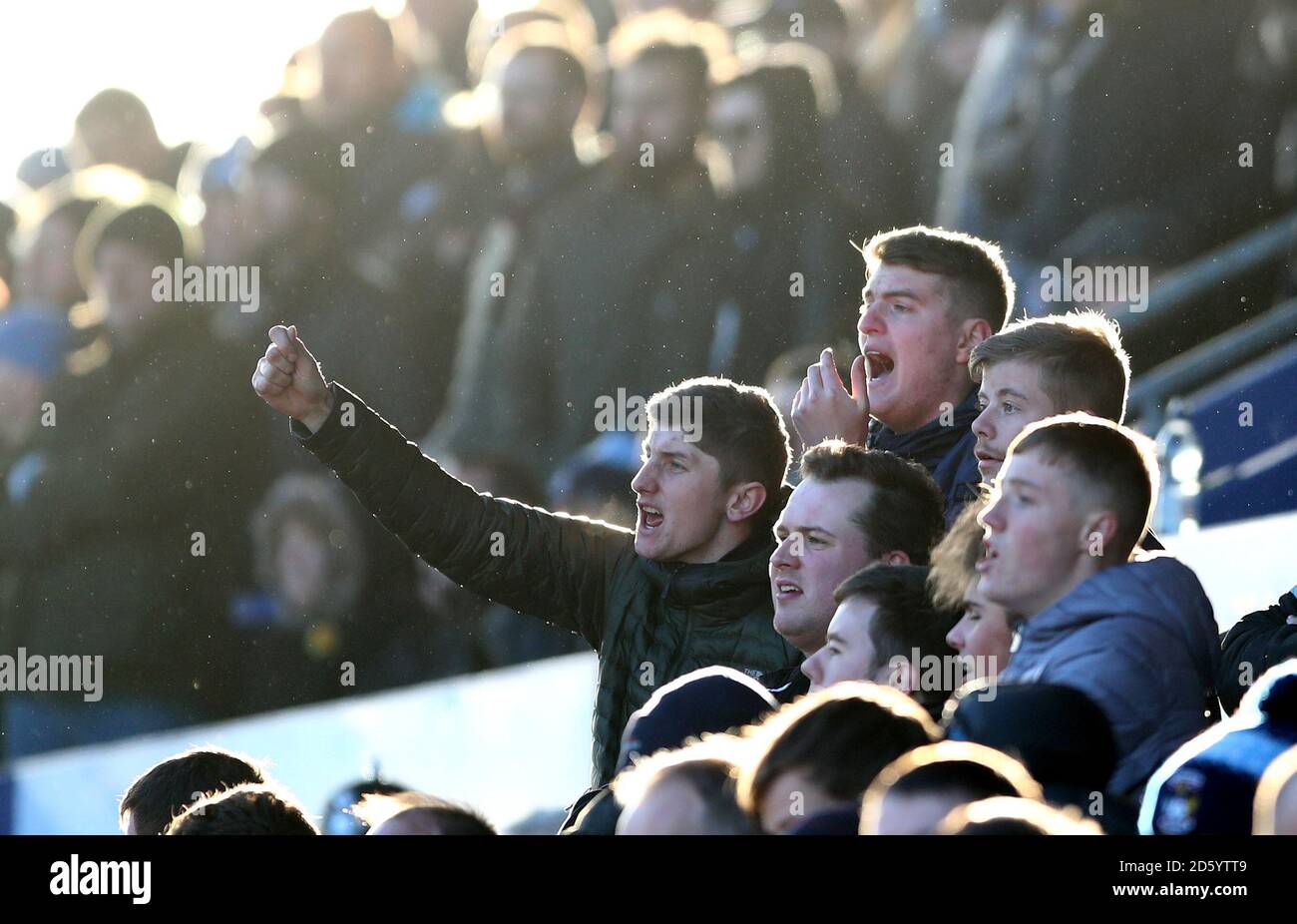 Coventry City Fans auf den Tribünen Stockfoto