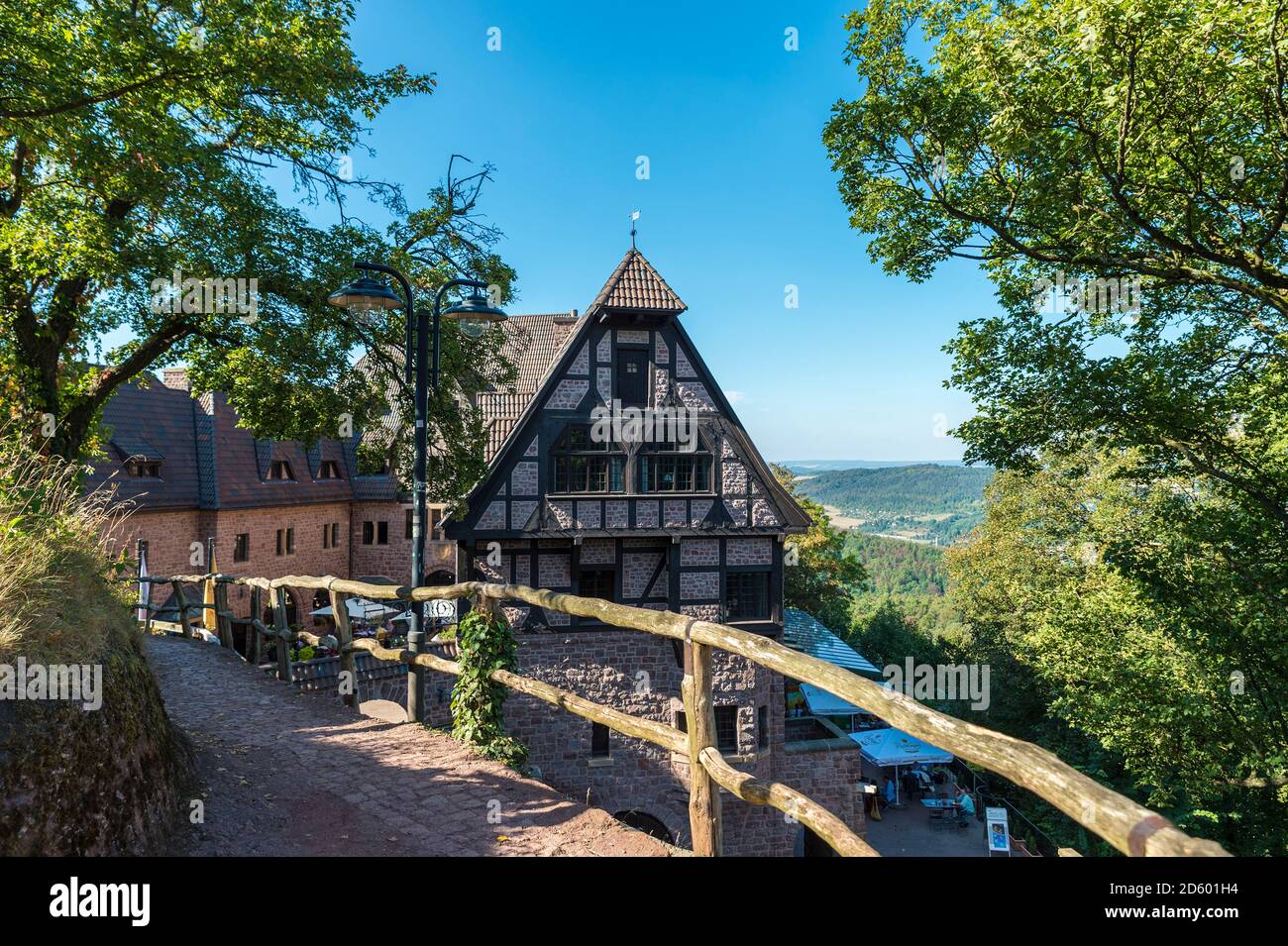 Deutschland, Thüringen, Eisenach, Wartburg romantisches Hotel Stockfoto