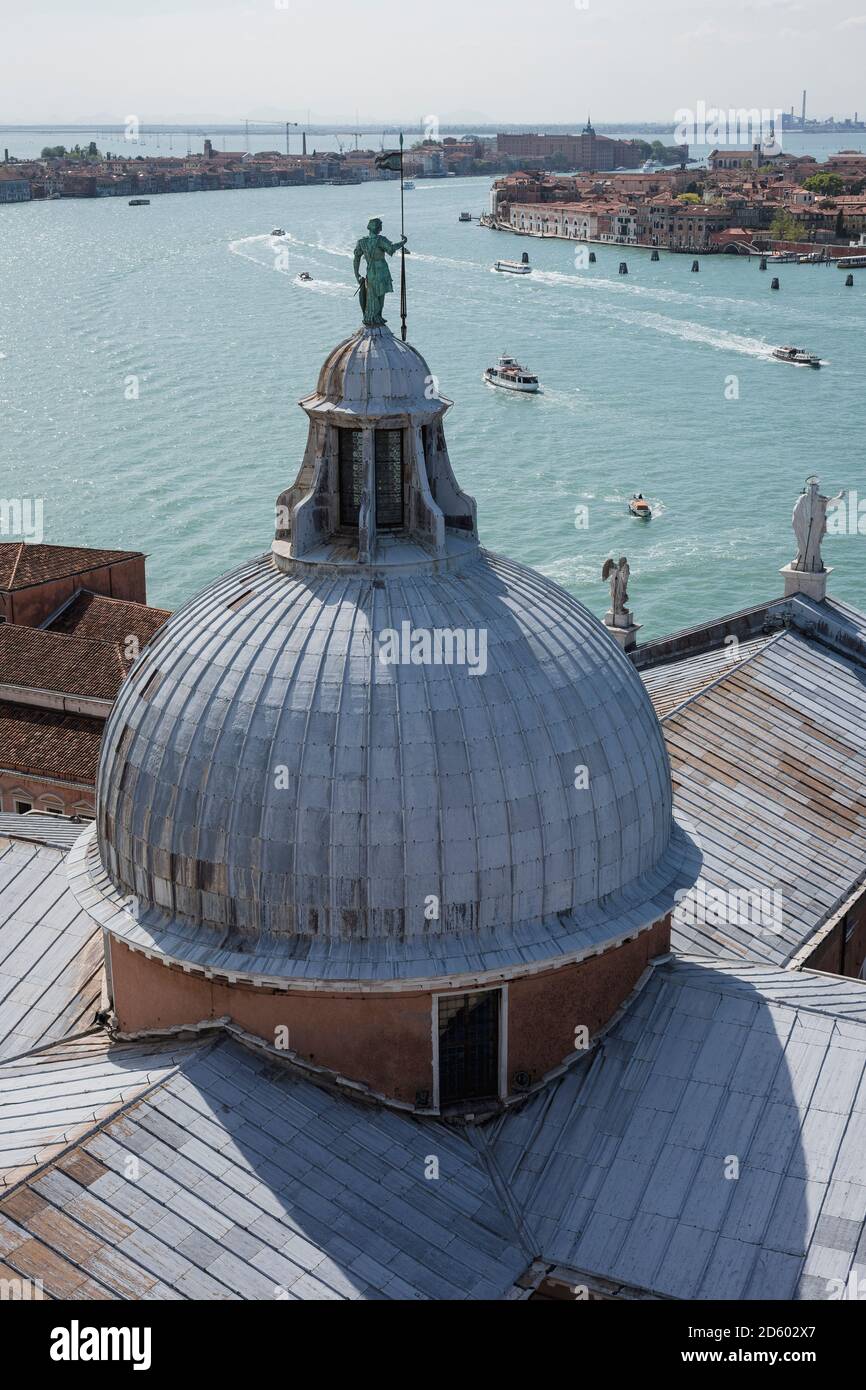 Italien, Venedig, Blick auf San Marco Platz von San Giorgio Maggiore Stockfoto