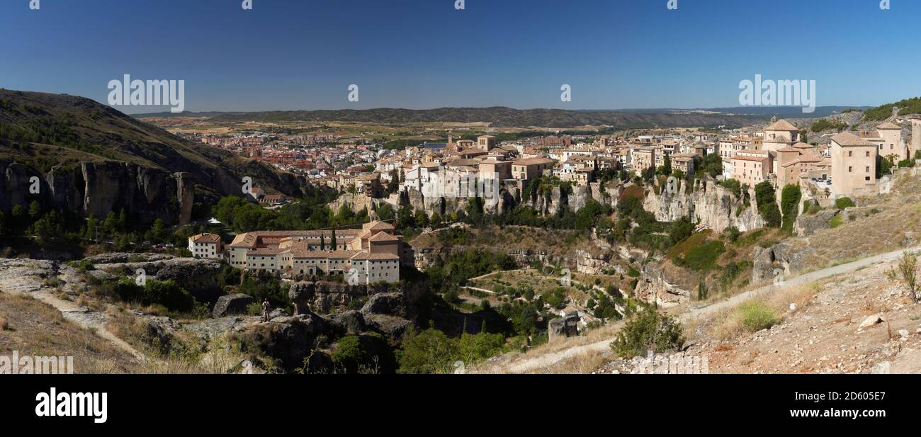 Spanien, Kastilien-La Mancha, Blick nach Cuenca, Panorama Stockfoto