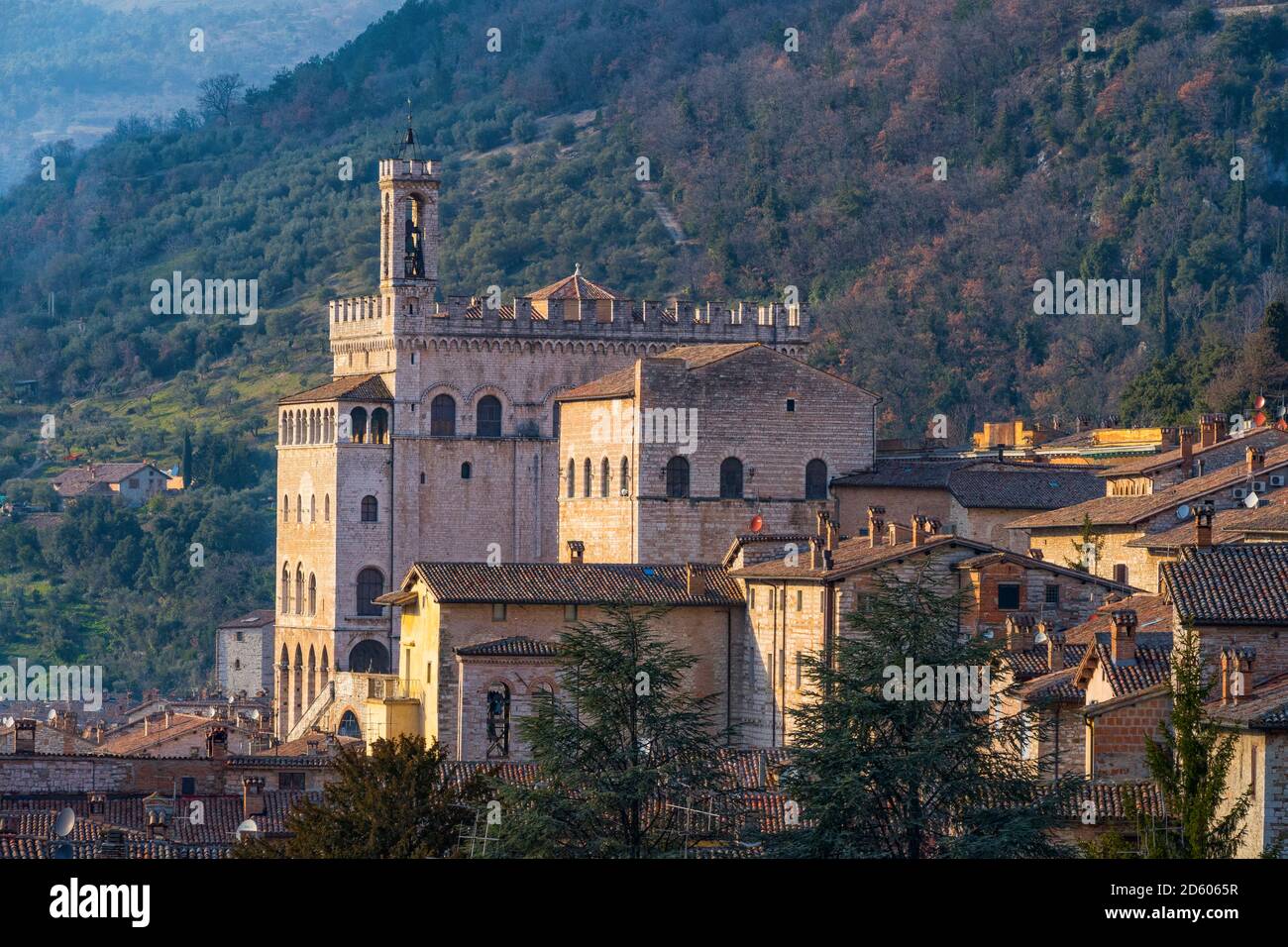 Italien, Umbrien, Palazzo dei Consoli in Gubbio Stockfoto