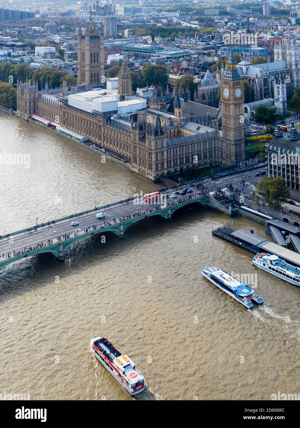 Großbritannien, London, Big Ben und Westminster Bridge Stockfoto