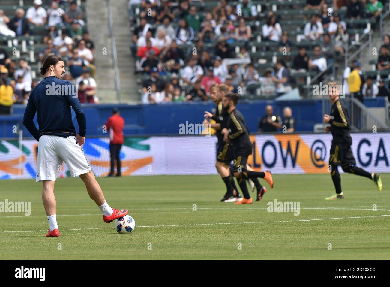 Zlatan Ibrahimovic beim Los Angeles Galaxy gegen Los Angeles FC MLS Spiel im StubHub Center am 31. März 2018 in Carson, Kalifornien Stockfoto