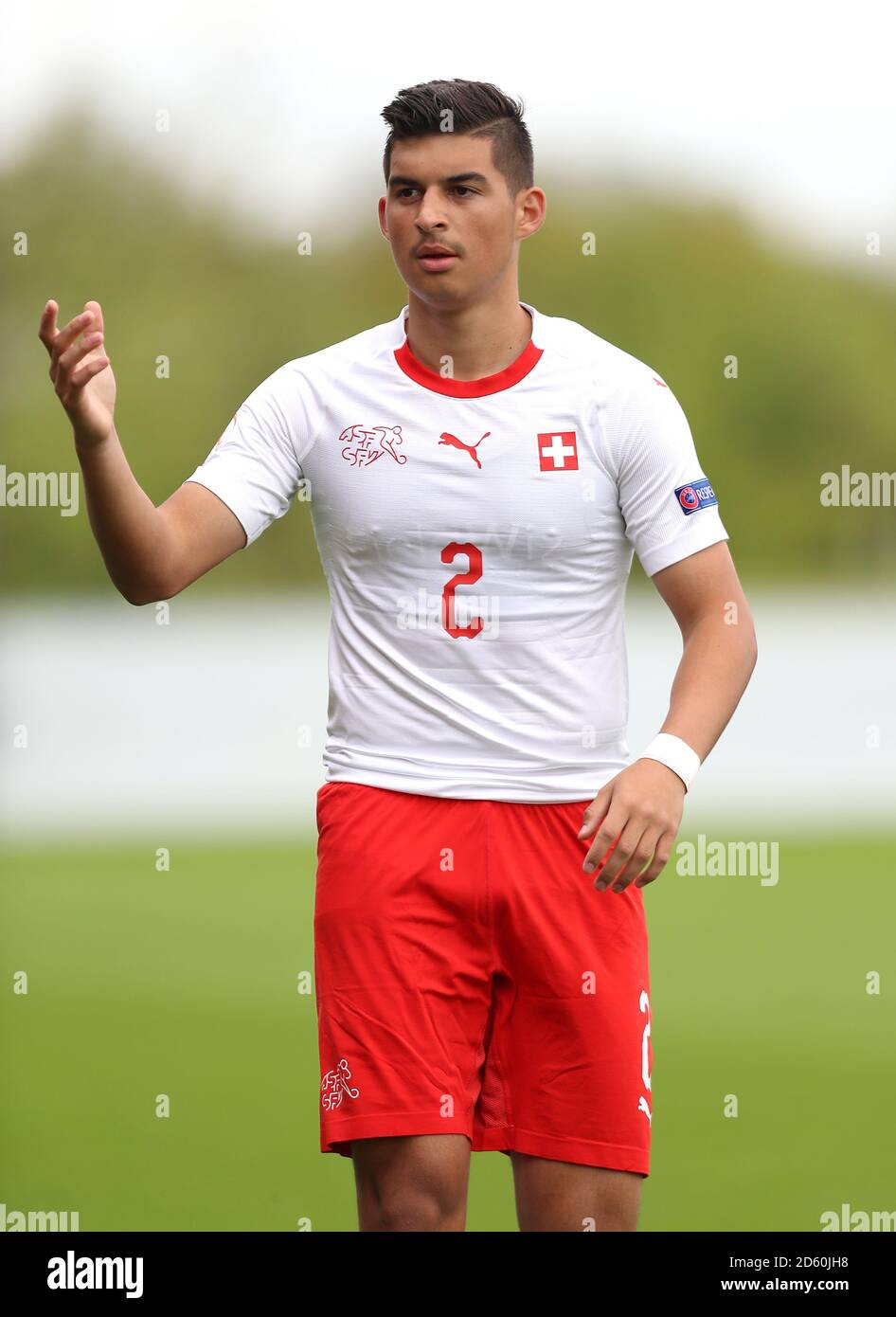Schweiz U17 Gianluca Romano Stockfoto