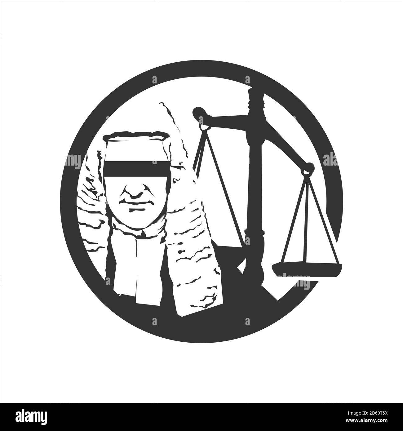 Silhoutte Rechtsanwalt Logo Design Vektor für Recht lirm Law Office Und Rechtsanwaltsdienstleistungen Stock Vektor