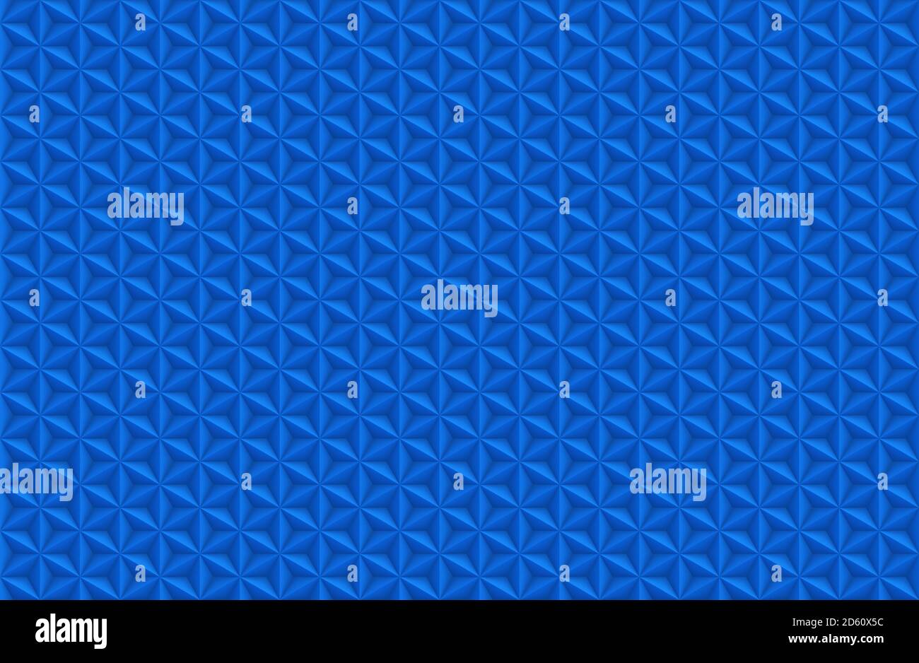 Blaues Hexagons Nahtloses Muster. Abstraktes Design. 3d-Illustration. Stockfoto