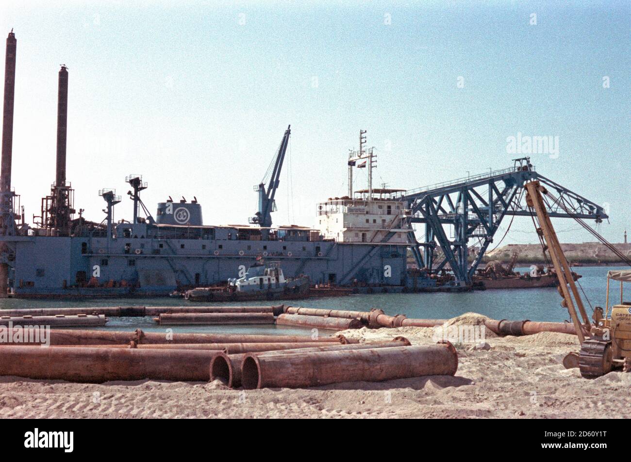Suezkanal, September 1984, Ägypten Stockfoto