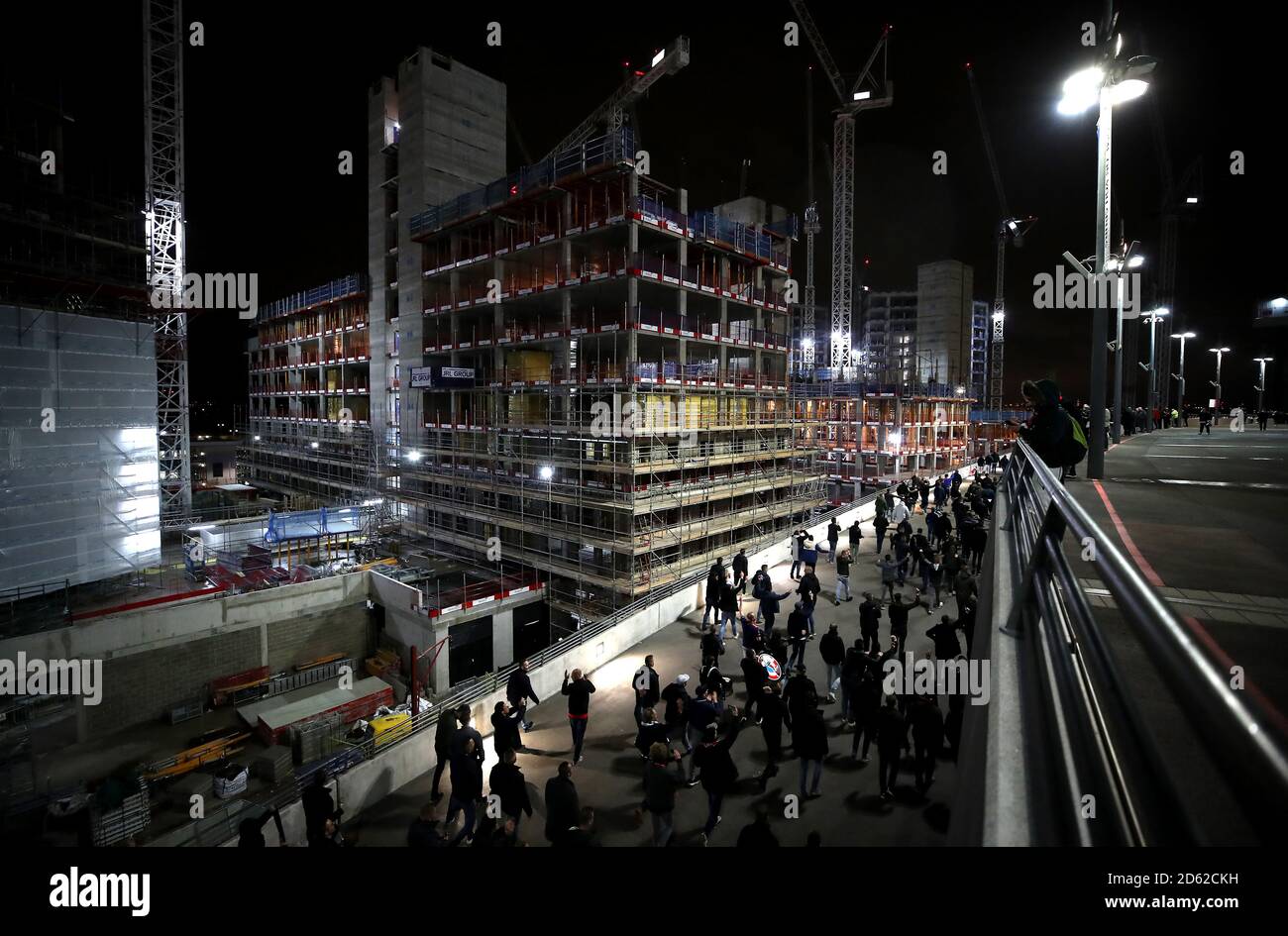 Eine allgemeine Ansicht der Bauarbeiten außerhalb des Wembley Stadions Stockfoto