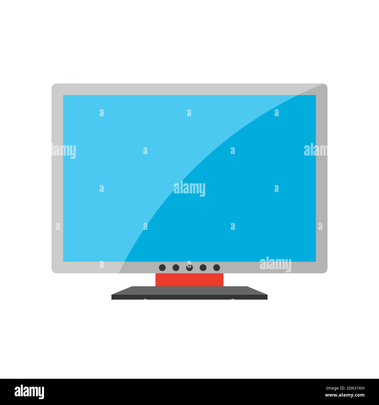 Stilisierte Illustration des Fernsehens. Stock Vektor