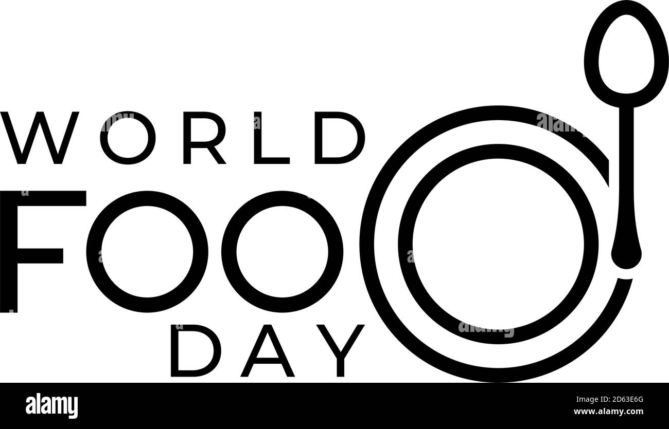 World Food Day Illustration Vektor eignet sich für soziale Medien, Banner, Poster, Flier und im Zusammenhang mit Lebensmitteln. Vektor-Illustration Stock Vektor