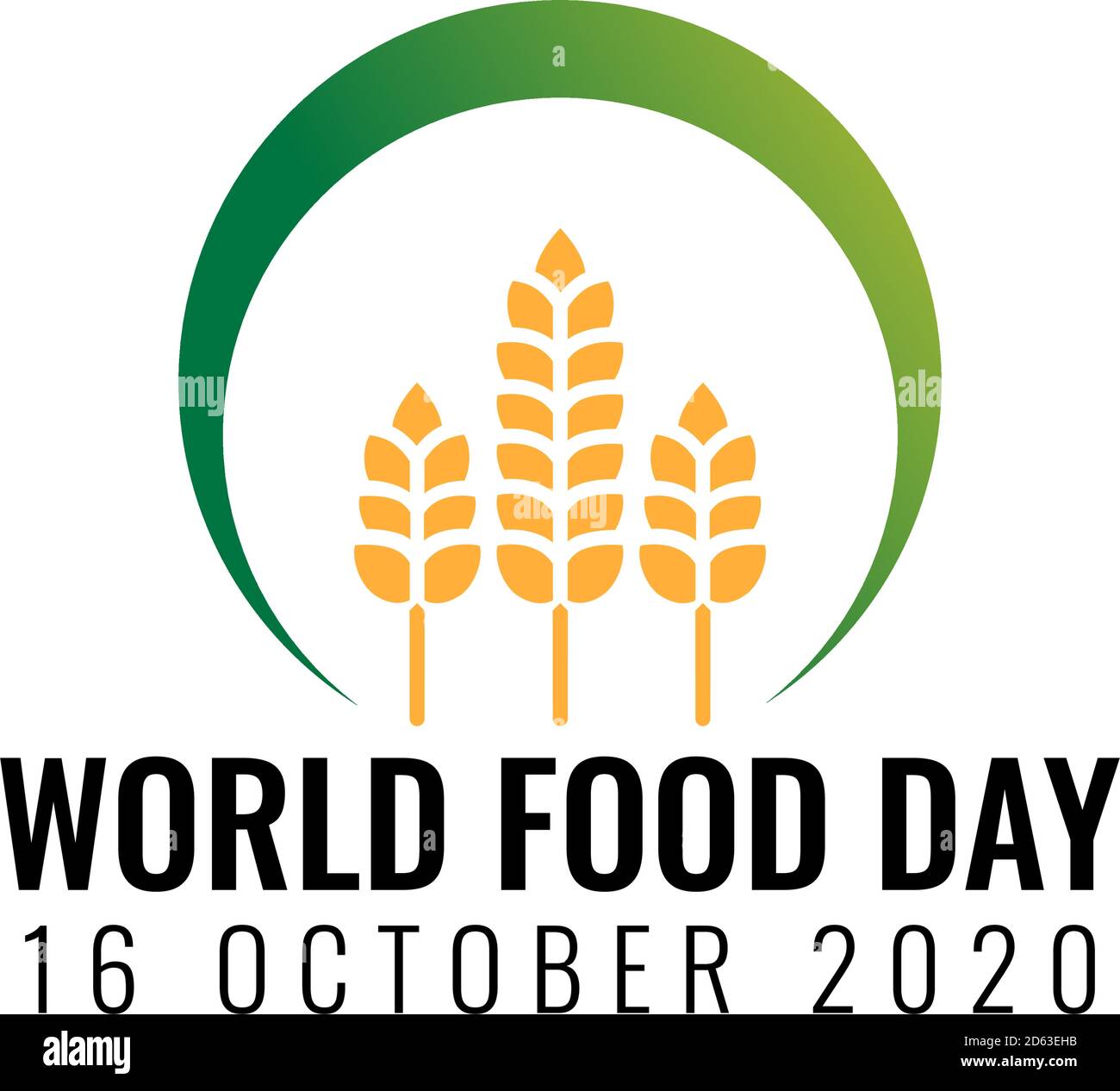 World Food Day Illustration Vektor eignet sich für soziale Medien, Banner, Poster, Flier und im Zusammenhang mit Lebensmitteln. Vektor-Illustration Stock Vektor