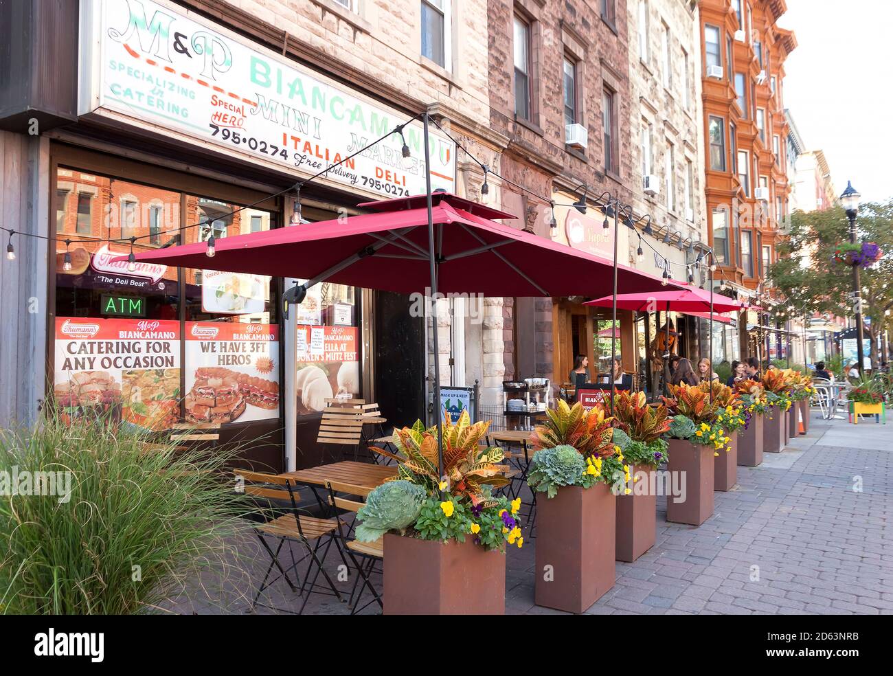 Italienische Delikatessen in Hoboken, New Jersey, USA. Stockfoto