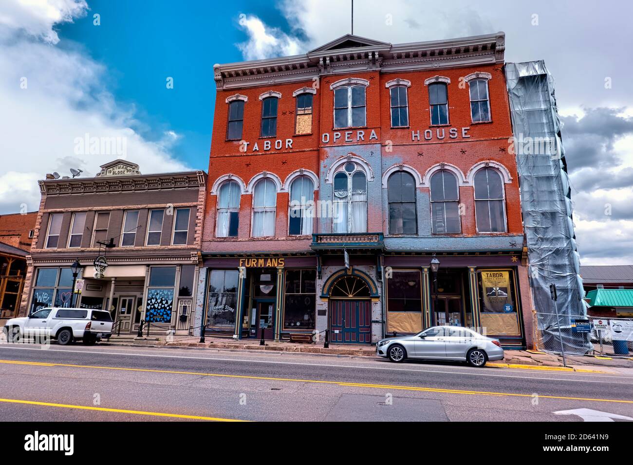 Tabor Opera House im historischen Leadville, der höchsten Stadt Amerikas, Colorado, USA Stockfoto