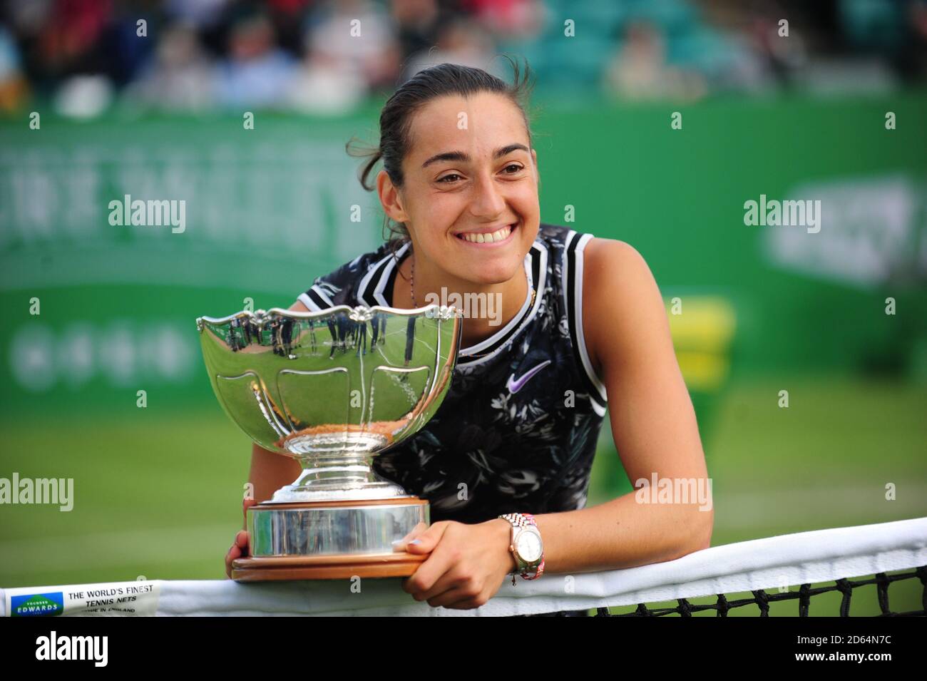 Die französische Caroline Garcia am 9. Tag des Nature Valley Open im Nottingham Tennis Centre. Stockfoto