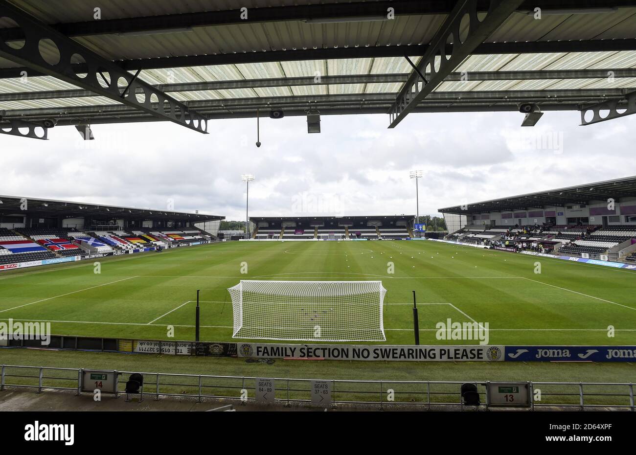 Allgemeiner Blick auf den St. Mirren Park, Paisley Stockfoto