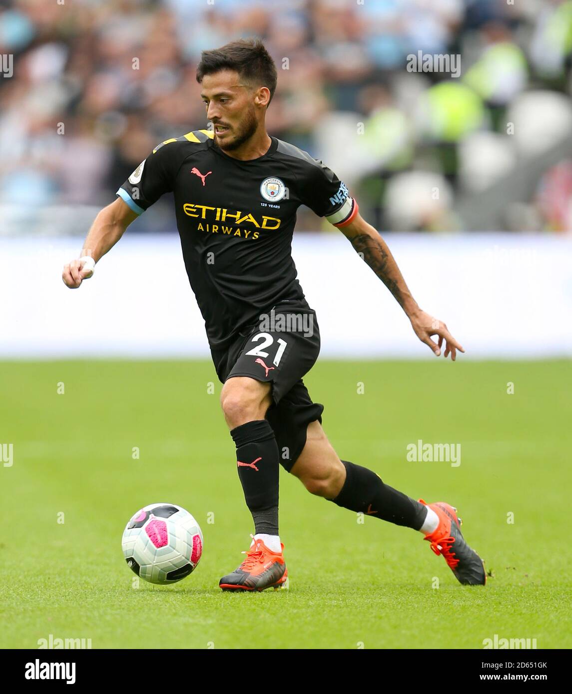 Manchester Citys David Silva Stockfoto