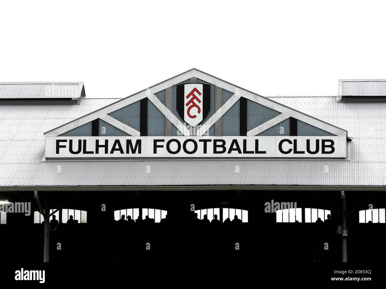 Eine allgemeine Ansicht von Craven Cottage vor Spielbeginn Stockfoto