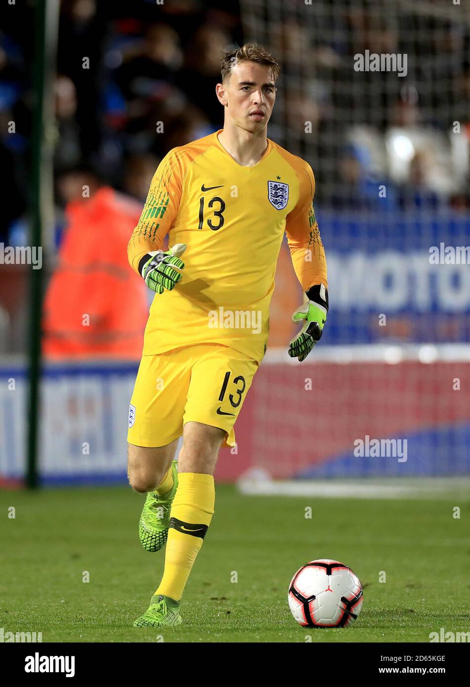 England U20-Torhüter Thomas McGill Stockfoto