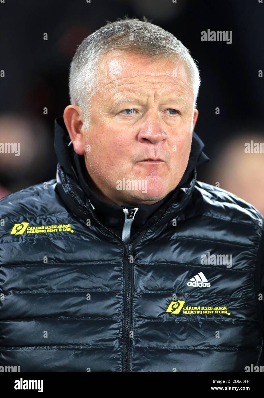 Sheffield United-Trainer Chris Wilder Stockfoto