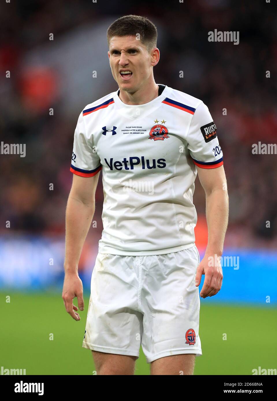 Danny Philliskirk von AFC Fylde Stockfoto