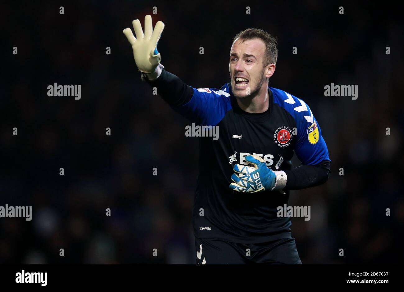 Alex Cairns von Fleetwood Town Stockfoto