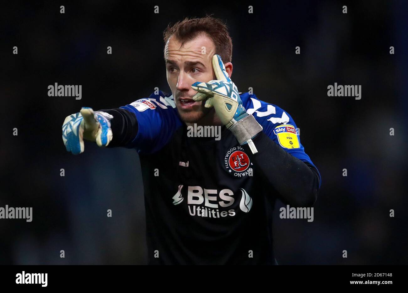 Alex Cairns von Fleetwood Town Stockfoto