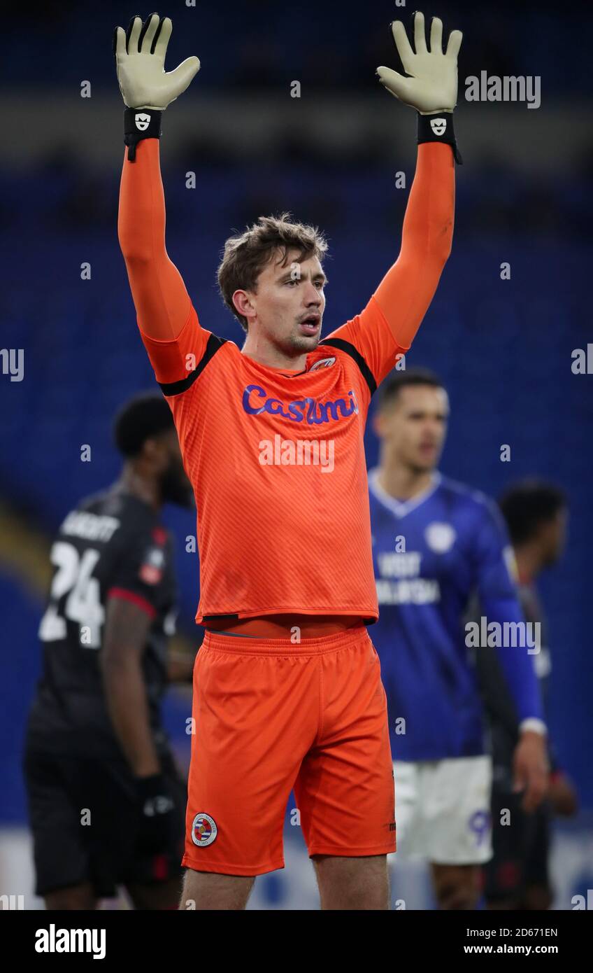 Torhüter Sam Walker wird gelesen Stockfoto