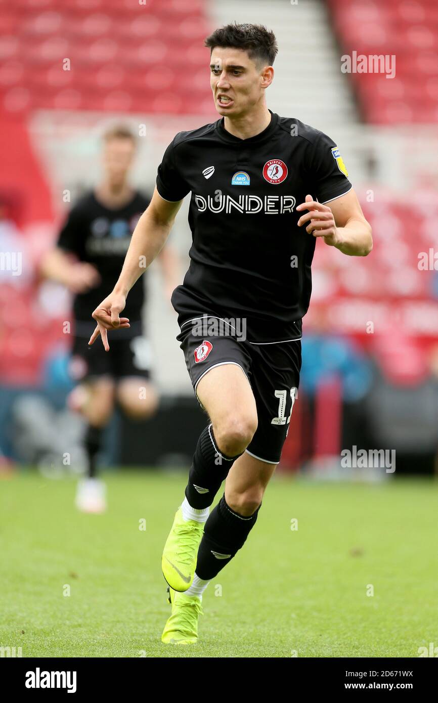 Bristol City's Callum O'Dowda während des Sky Bet Championship Spiels im Riverside Stadium, Middlesbrough Stockfoto