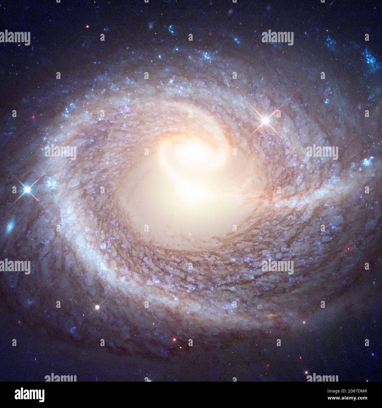 Spiralgalaxie. Tiefer Kosmos. Weltraum. Elemente dieses Bildes, die von der NASA eingerichtet wurden. Stockfoto