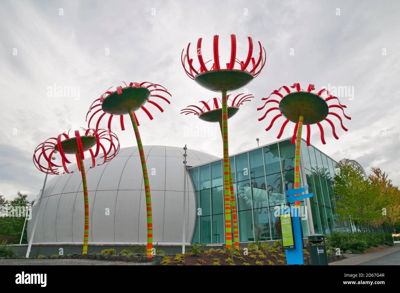 Тhe Glasgarten 'Blumen' , Chihuly Garten und Glasmuseum ,Seattle , USA Stockfoto