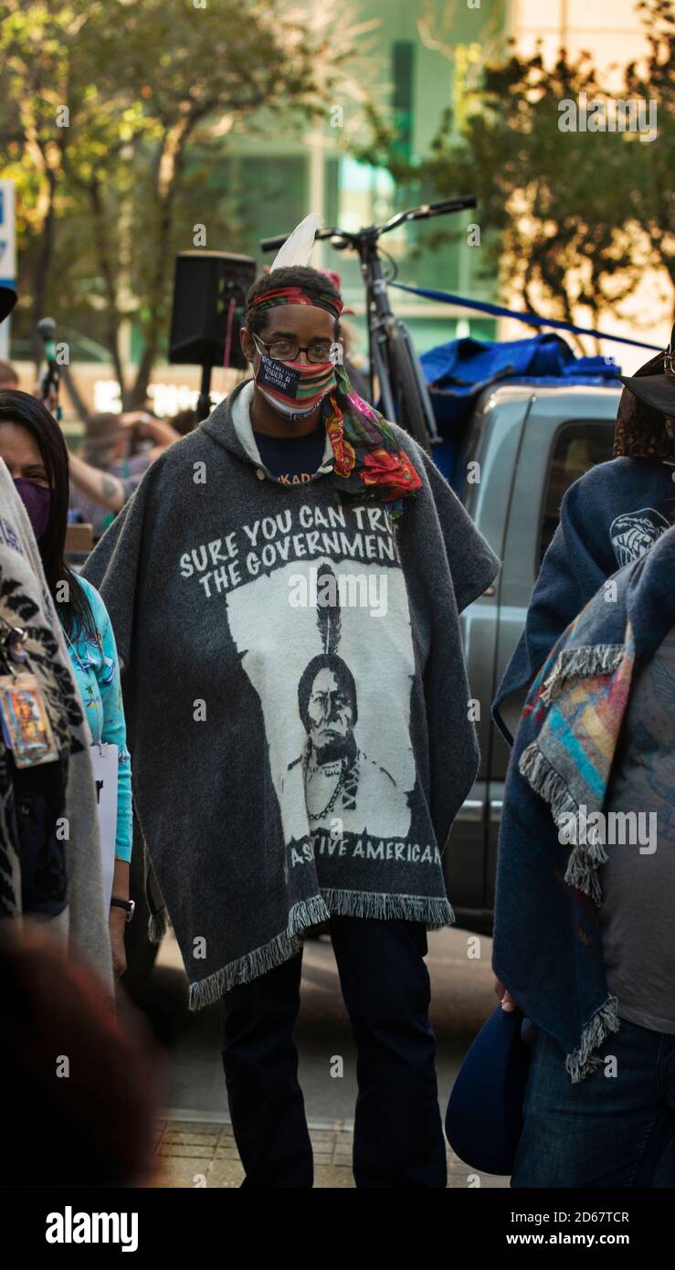 Indigene Völker Tag, Boston, Massachusetts, USA, 10/10/2020. Stockfoto