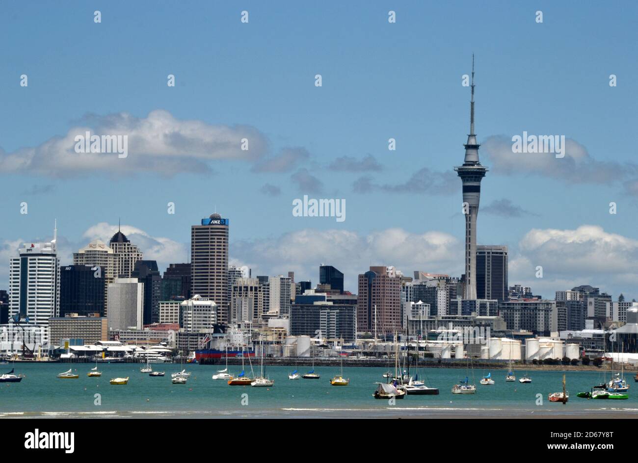 Skyline Auckland, Neuseeland Stockfoto