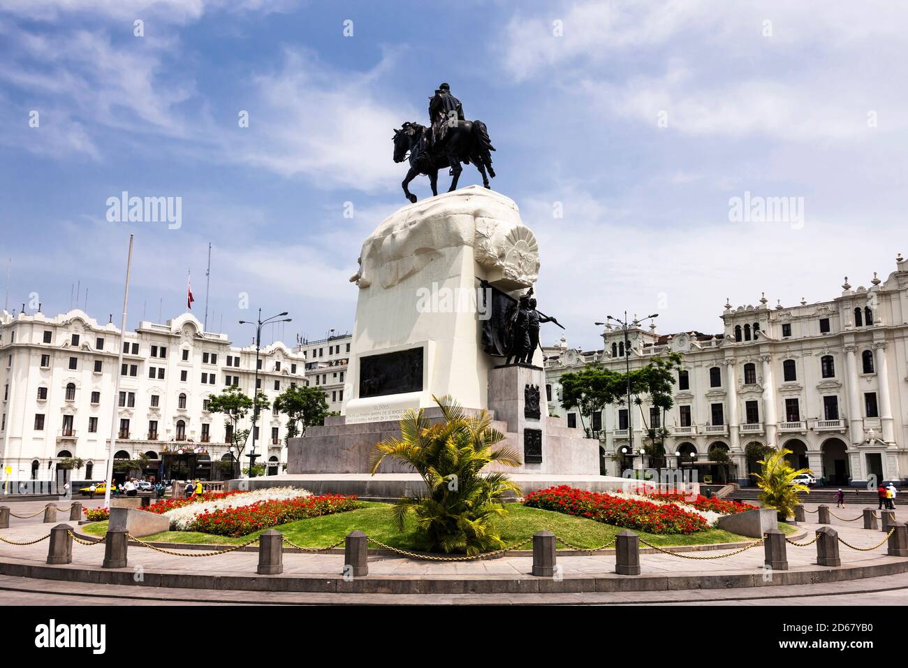 St. martin Platz, Plaza San Martín, Lima, Peru, Südamerika Stockfoto
