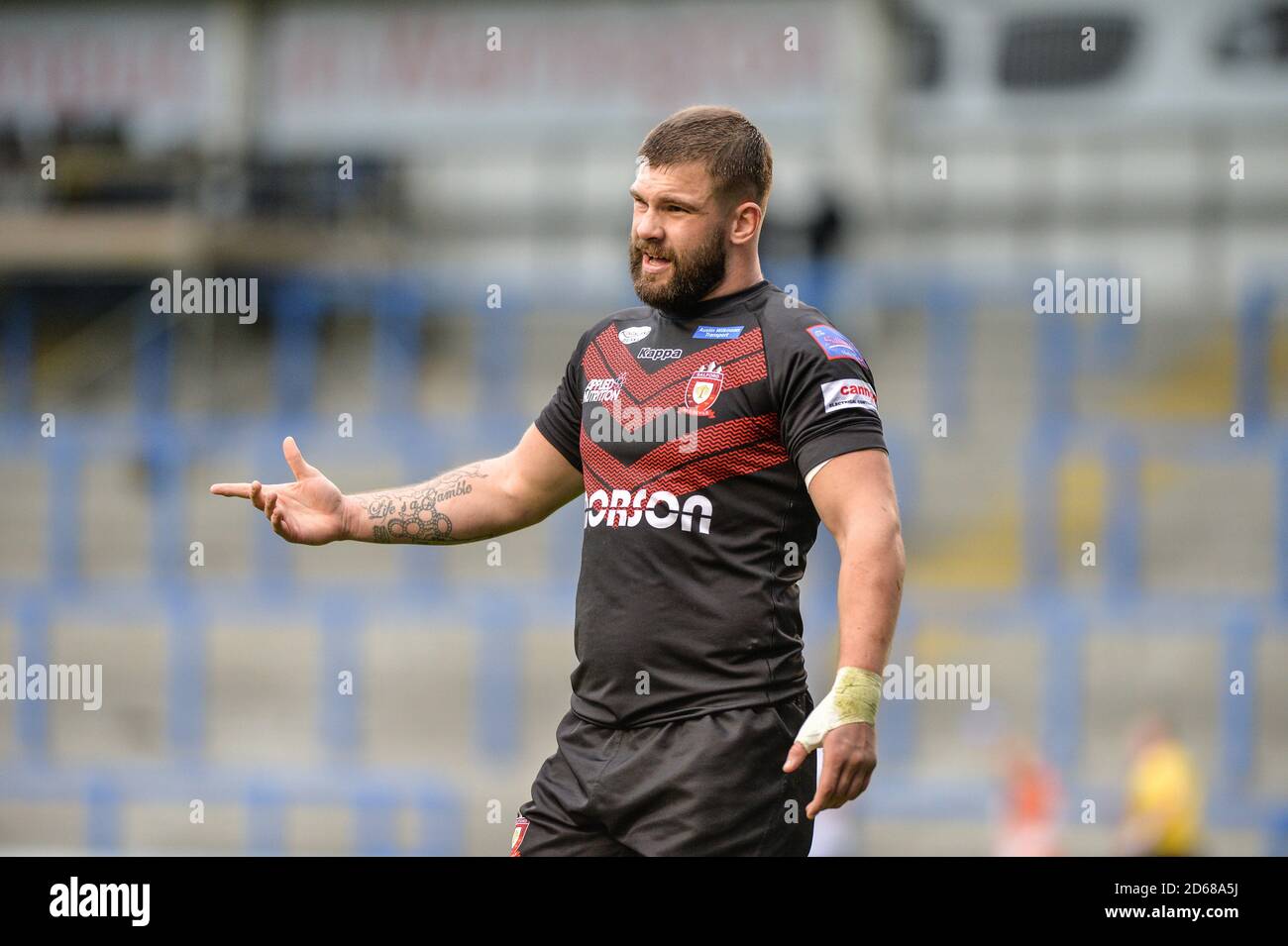 Ryan Lannon (11) von Salford Red Devils Stockfoto